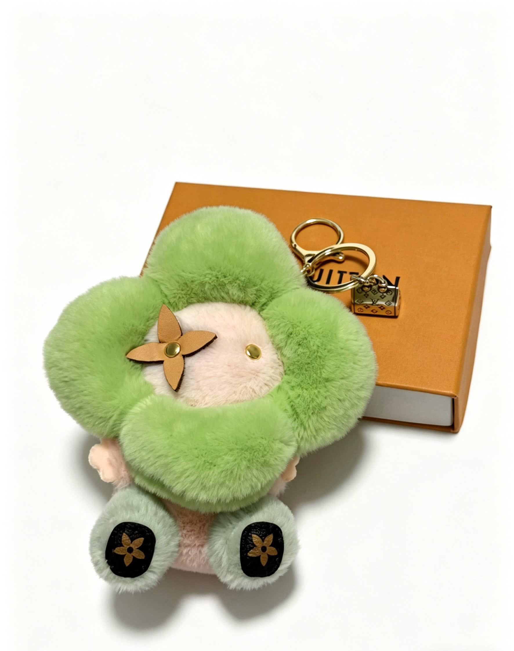 Louis Vuitton Green Flower Keychain Louis Vuitton Green Flower Keychain
